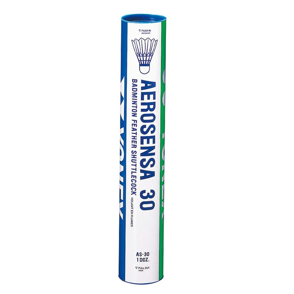 image 1 of Yonex Aerosensa 30 Feather Shuttlecock (Pack of 12) - White - One Size