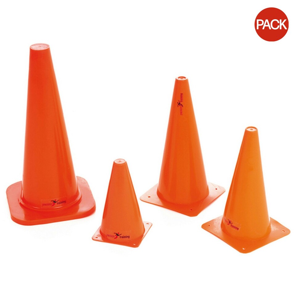 Precision Traffic Cones (Pack Of 4) - Orange - 12in