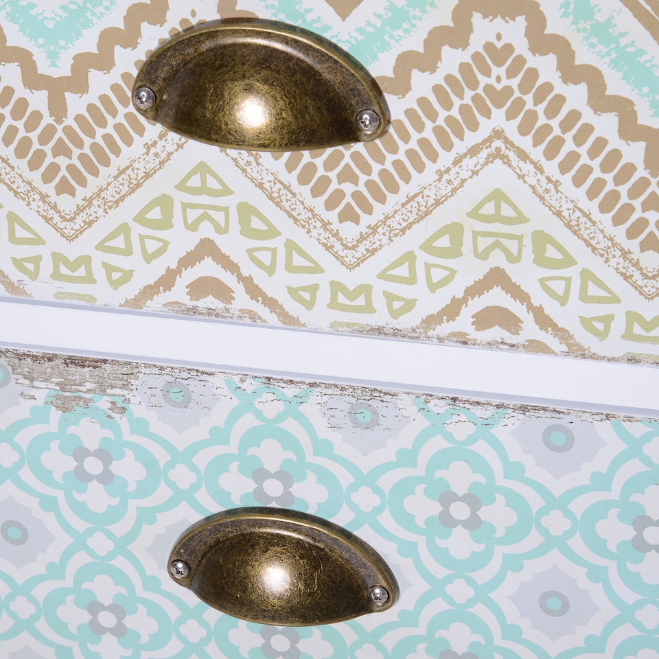 image 1 of HOMCOM Chest of 5 Drawers Bedside Cabinet Side Storage Chest Entryway Living Room Bedroom Furniture Organizer Unit