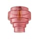 image 1 of ValueLights Lane Pink Glass 5 Tier Layer Ceiling Lamp Shade & Bulb | Pink