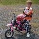image 2 of HOMCOM 24V Kids Electric Motorbike with Twist Grip Throttle, Music, Horn, 12 Pneumatic Tyres, Max Speed 16kmithh, for Ages 8-12 Years - Pink
