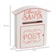 image 5 of HOMCOM Christmas Post Bo, Letters to Santa Mailbo, Wall Mounted Postbo, Christmas Decoration for Indoor and Outdoor, White