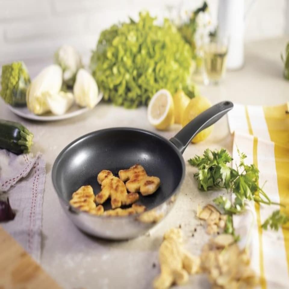 image 1 of Classic Induction cookware set 3pc, saucepan, casserole, non-stick frying pan