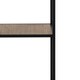 image 5 of Seaford Bookcase with 2 Drawers and 3 Shelves in Black & Oak