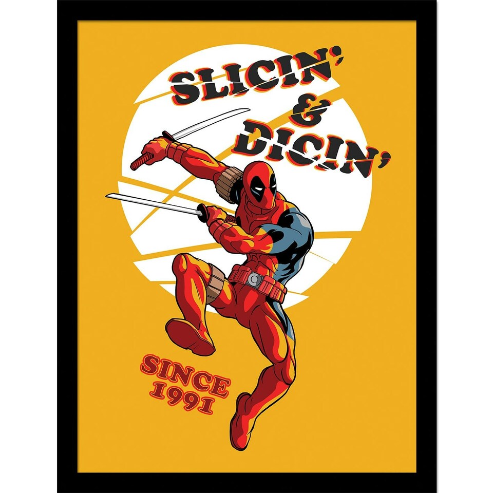 image 1 of Deadpool (Slicin & Dicin) Framed 30x40cm Print