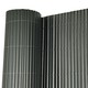 image 1 of Oypla 1m x 3m Grey PVC Outdoor Garden Fencing Privacy Screen Roll Grey