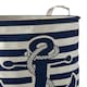 image 2 of Interiors by Premier Anchor Laundry Bag In Blue And White, Nautical-Themed Fabric Hamper With Rope Handles And Anchor Print Blue