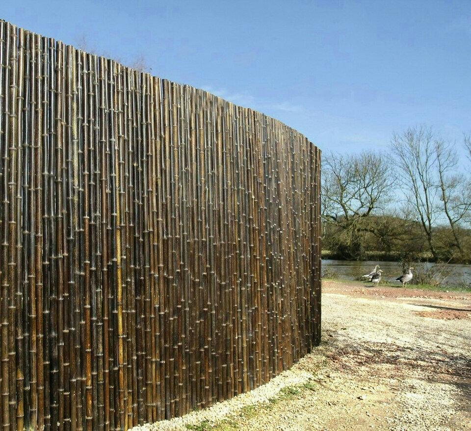 image 1 of Primrose Natural Thick Bamboo White Screening Roll Privacy Screen 1.9m x 1.8m