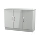 image 4 of Holborn 3 Door Sideboard in Grey Gloss & Dusk Grey (Ready Assembled) | Grey | Grey Gloss & Dusk Grey