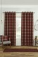image 3 of Carnoustie Eyelet Blackout Curtains - Red - 229cm x 137cm