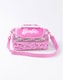 image 7 of Barbie Girls Pink Lunch Bag with Bottle & Snack Pot | Stronger Together Zip-Up Carry Set | Adjustable Shoulder Strap | Back to School Cartoon Graphic Design | Barbie Merch