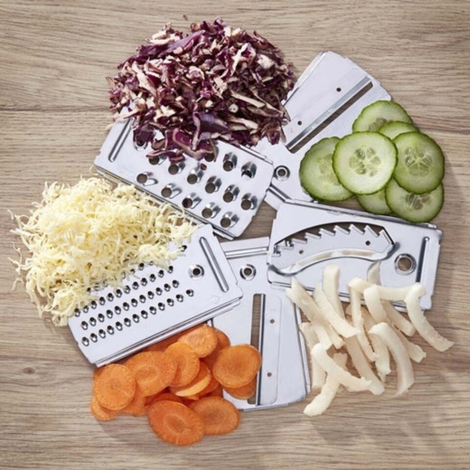 image 1 of Cooks Professional Food Processor 1000W with 7 Blades - Kitchen Chopper & Blender Machine | Black | Black & Silver