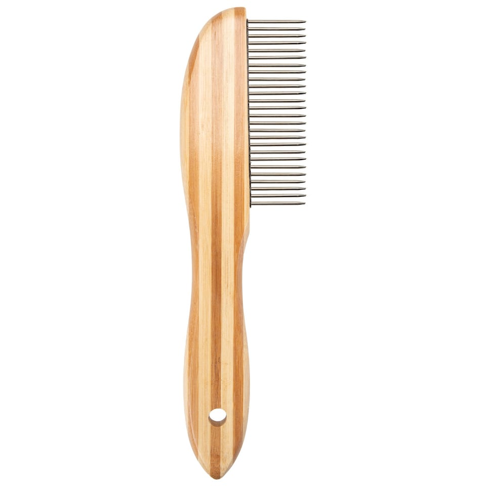 image 1 of PMS Crufts Bamboo Grooming Comb - 21.2cm x 5.5cm x 1.65cm