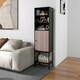 image 6 of COSTWAY Storage Cabinet w/Adjustable Shelf Black Black