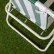 image 7 of Folding Camping / Picnic Chair in Green and White Garden Patio | Green | Green