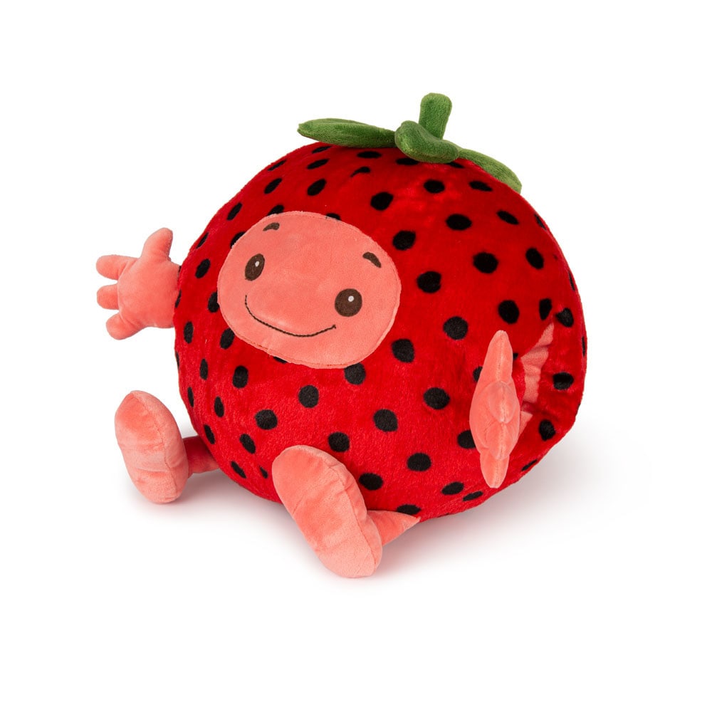 Noxxiez Strawberry Handwarmer Pillow Plushie in Red