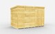 image 1 of 10 x 7 Feet Pent Shed - Double Door Without Windows - Wood - L214 x W302 x H201 cm | Brown