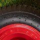 image 7 of Replacement 15" x 3.4" Pneumatic Heavy Duty Garden Wheelbarrow Wheel & Axel In Red