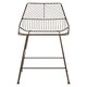 image 1 of Interioirs by Premier Bronze Metal Wire Bar Chair, Sturdy Metal Chair for Bar, Breakfast Wire Chair for Home