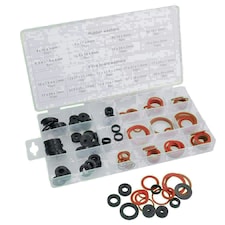 141pc Sealing Washer Assortment Set Rubber and Fibre Seal Plumbers Washers