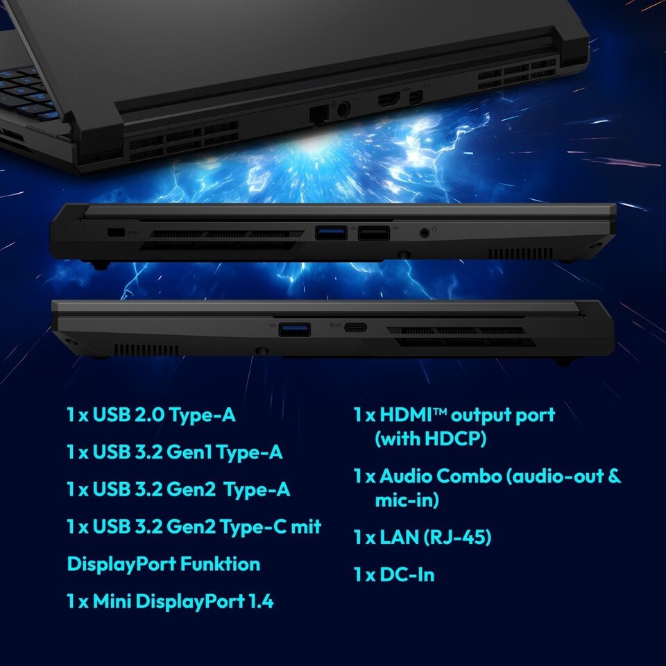 image 1 of Medion ERAZER Scout 15 Intel Core i5 16GB RAM 1TB SSD RTX 5050 144Hz 15.6 Inch Windows 11 Gaming Laptop