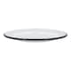 image 4 of Argon Tableware White Enamel Side Plates - 20cm - Navy - Pack of 6 Blue