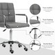 image 5 of Vinsetto Mid Back Office Chair, Swivel Computer Chair with Armrests, Grey