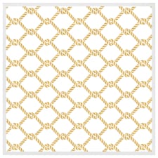 Gold chainlink rope (Picutre Frame) White | XS