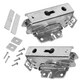 image 2 of SPARES2GO Integrated Door Hinge Pair compatible with Ikea Fridge Freezer 3362 3363 5.0 41,5 Silver