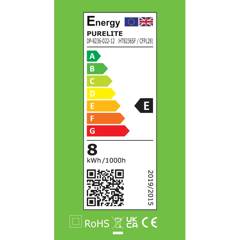 image 1 of PURElite Natural Daylight Floor Lamp - 2 Lights for Extra Power with 4 Brightness Settings for Reading & Crafts