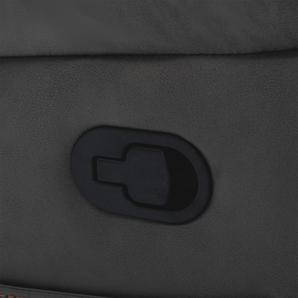 image 1 of Afton Electric Technology Fabric Auto Recliner USB Lounge Sofa Chair (Charcoal)