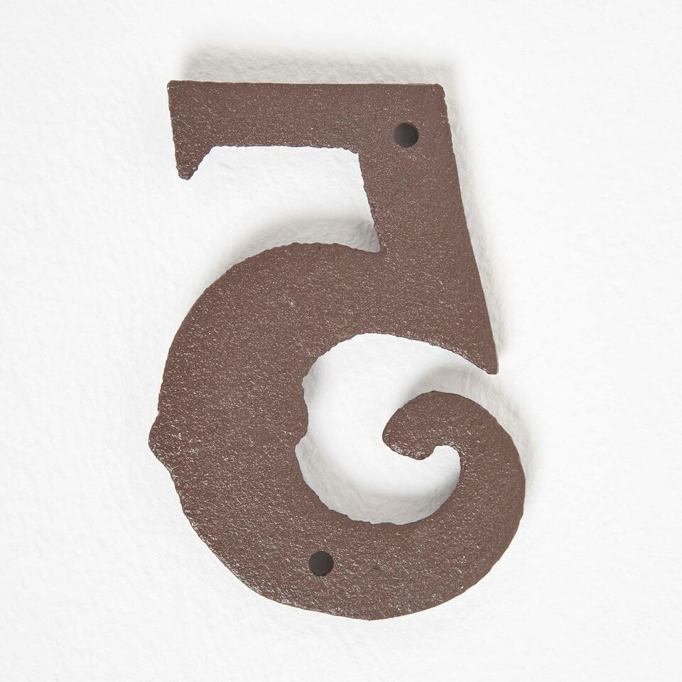 image 1 of Homescapes Cast Iron House number, 5