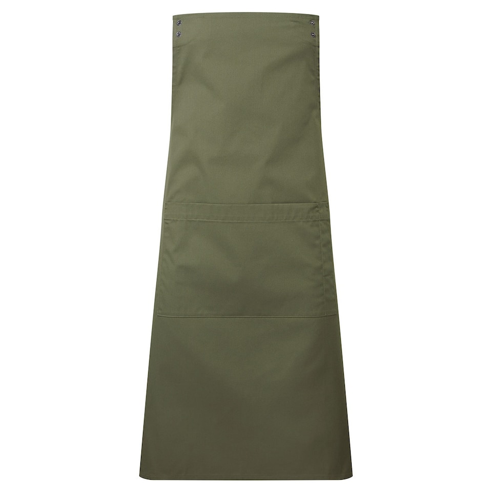 image 1 of Premier Unisex Adult Swap & Pop Customizable Full Apron | Green | Olive | One Size | 1