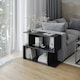image 7 of 2-Tier Wooden Irregular Storage Unit - 80 cm Grey | Grey