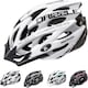 image 4 of Cycle Helmet MTB Bike Bicycle Skateboard Scooter Hoverboard Safety Helmet - Drizzle | White | White-Cyan | L