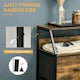 image 6 of HOMCOM Industrial 3 Drawers Storage Cabinet w/ Display Shelves for Living Room