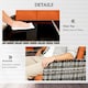 image 5 of Outsunny 6 Pieces Rattan Garden Furniture Sofa Set with Cushions, Orange | Orange | Orange