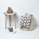 image 4 of Homescapes Natural Cotton Knitted Round Storage Basket - 42 x 37 cm | Cream | Natural | L