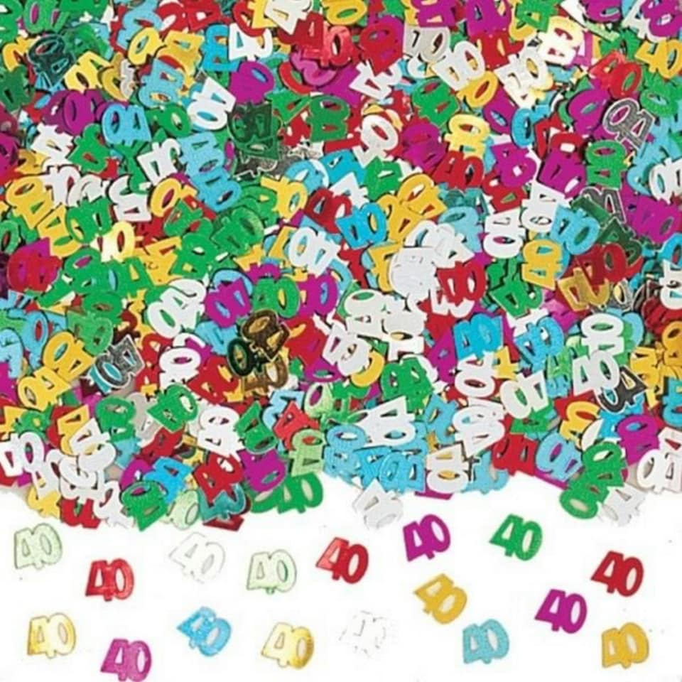 Amscan Multicoloured Confetti - 40 - Multicoloured - One Size
