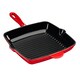 image 5 of Cooks Professional 2 Piece Cast Iron Frying Pan & Skillet Set with Enamel Interior - Oven Safe & All Hob Compatible | Red | Red