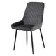 image 5 of Quebec Straight Edge Dining Set with 4 Avery Chairs Grey