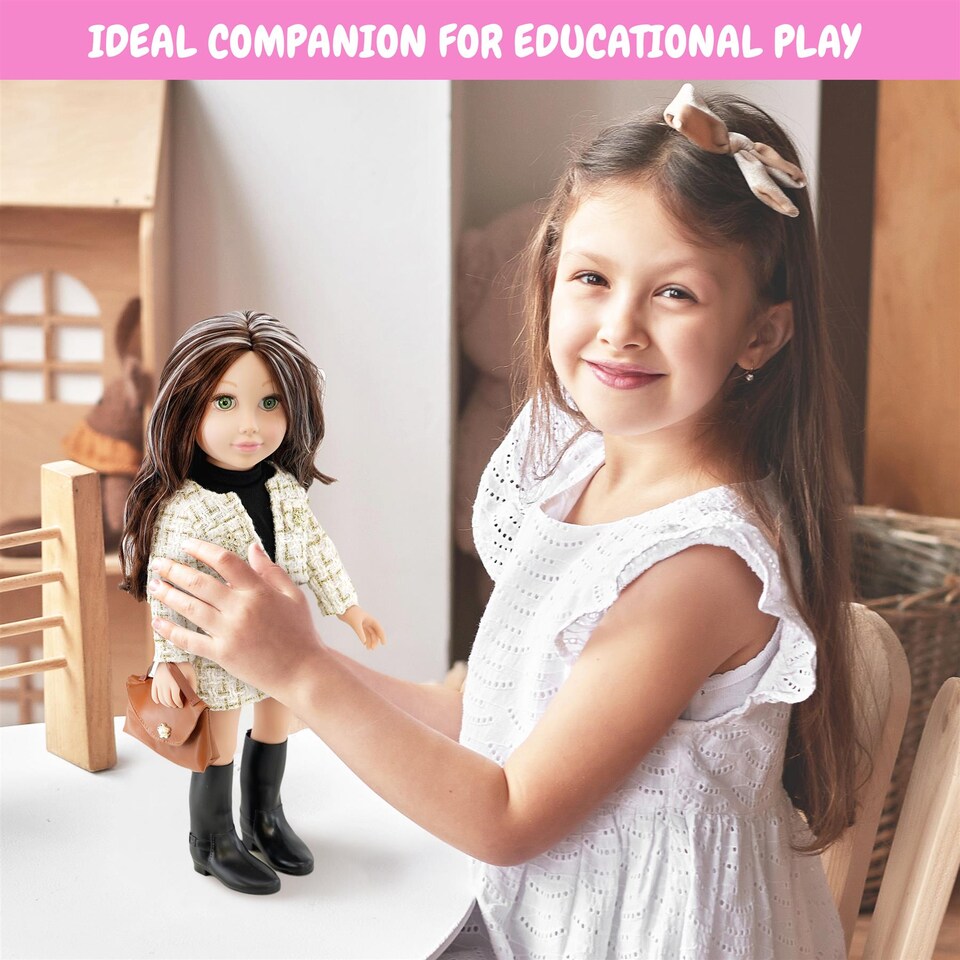 image 1 of BiBi Doll 18" Kiara Fashion Doll Toy With Movable Limbs
