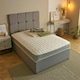 image 2 of Memory Foam Hybrid Spring Mattress - 7.25" Deep, Supportive Coil Spring Core Grey | Single
