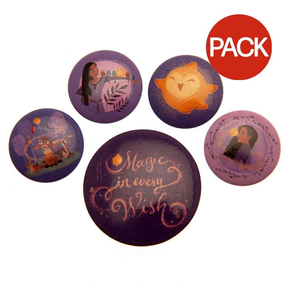 image 1 of Wish Badge (Pack of 5) - Purple - One Size
