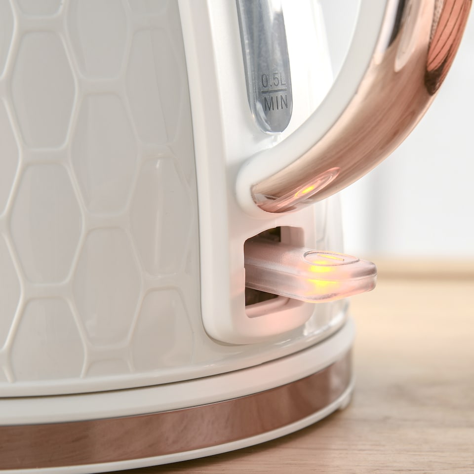 image 1 of HOMCOM Kettle and Toaster Set, 1.7L 3000W Fast Boil Jug Kettle with Auto Shut Off, 2 Slice Toaster with 7 Level Browning Controls & Crumb Tray, UK Otter Thermostat, Cream