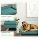 image 5 of PawHut Dog Sofa w/ Legs, Water-Resistant Fabric for Large, Medium Dogs - Green