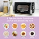 image 5 of Hamilton Beach 20L Retro Black Microwave