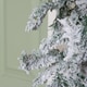 image 6 of 8ft (2.55m) Samuel Alexander Single Door Snow Flocked Christmas Tree Arch with 2000 Tips