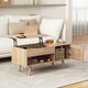 image 2 of COSTWAY Lift Top Coffee Table w/Hidden Compartment Natural N/A