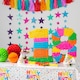 image 6 of Fax Potato Fax Potato Pinata Set with Stick & Blindfold - 18th Birthday / Anniversary - Rainbow